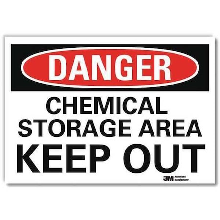 Lyle Danger Sign, 10 in H, 14 in W, Horizontal Rectangle, English, U3-1168-RD_14X10 U3-1168-RD_14X10