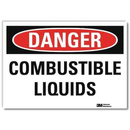 Lyle Danger Sign, 5 in H, 7 in W, Horizontal Rectangle, English, U3-1183-RD_7X5 U3-1183-RD_7X5