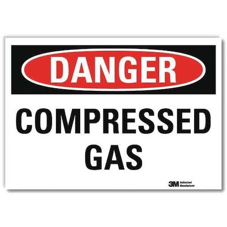 Lyle Danger Sign, 5 in H, 7 in W, Horizontal Rectangle, English, U3-1186-RD_7X5 U3-1186-RD_7X5