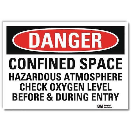 Lyle Danger Sign, Self-Adhesv Mount, 10inWx7inH, U3-1216-RD_10X7 U3-1216-RD_10X7