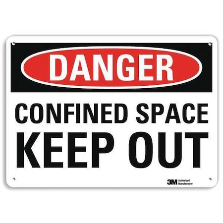 Lyle Danger Sign, 10" W, 7" H, 0.040" Thickness, U3-1218-NA_10x7 U3-1218-NA_10x7