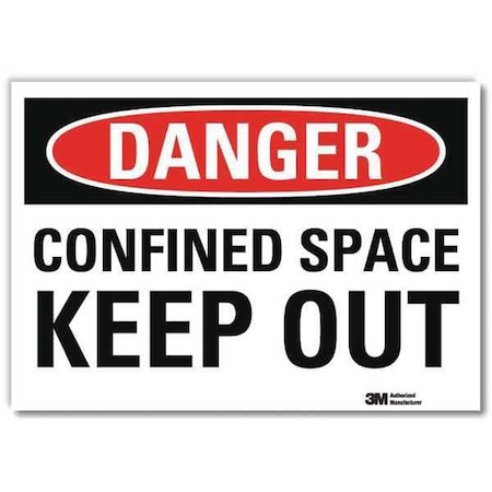Lyle Danger Sign, Slf-Adhesv Mount, 14inWx10inH, U3-1218-RD_14X10 U3-1218-RD_14X10