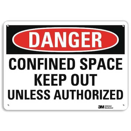 Lyle Danger Sign, 4 Hole Mount, 10in W x 7in H, U3-1219-RA_10X7 U3-1219-RA_10X7