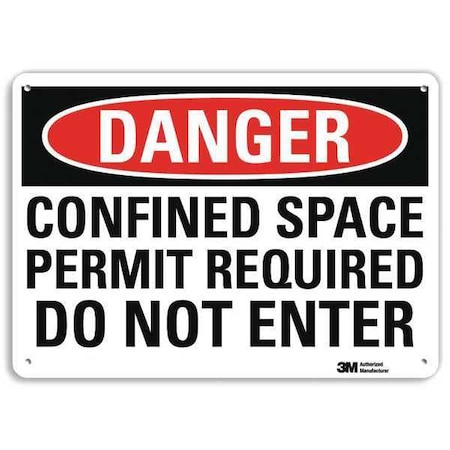 Lyle Danger Sign, 10" W, 7" H, 0.040" Thickness, U3-1229-NA_10x7 U3-1229-NA_10x7