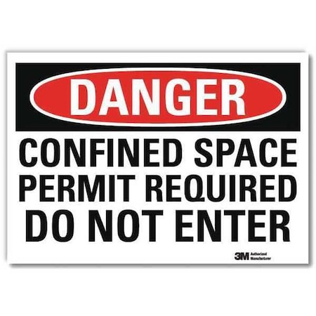 Lyle Danger Sign, Self-Adhesv Mount, 10inWx7inH, U3-1229-RD_10X7 U3-1229-RD_10X7
