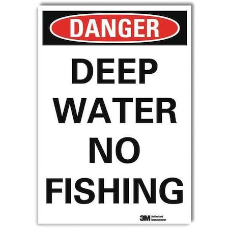 Lyle Danger Sign, 7 in H, 5 in W, Reflective Sheeting, Vertical Rectangle, English, U3-1291-RD_5X7 U3-1291-RD_5X7