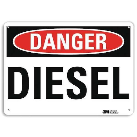 Lyle Danger Sign, 10" W, 7" H, 0.040" Thickness, U3-1293-NA_10x7 U3-1293-NA_10x7