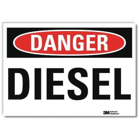 Lyle Danger Sign, 5 in H, 7 in W, Horizontal Rectangle, English, U3-1293-RD_7X5 U3-1293-RD_7X5