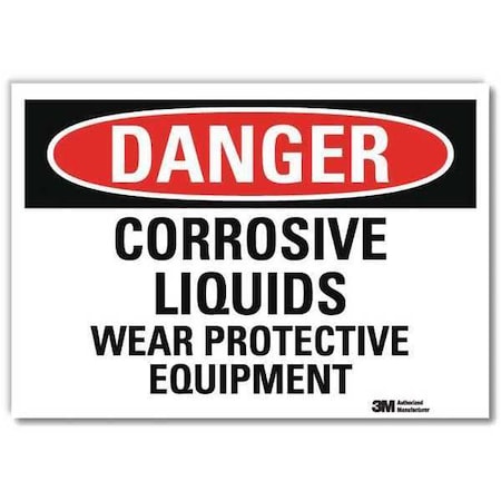 Lyle Danger Sign, Self-Adhesv Mount, 10inWx7inH, U3-1273-RD_10X7 U3-1273-RD_10X7