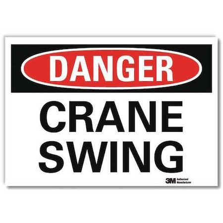 Lyle Danger Sign, 10 in Height, 14 in Width, Reflective Sheeting, Horizontal Rectangle, English U3-1282-RD_14X10