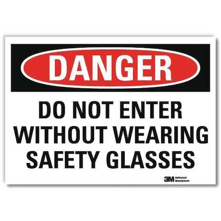 Lyle Danger Sign, Slf-Adhesv Mount, 14inWx10inH, U3-1332-RD_14X10 U3-1332-RD_14X10