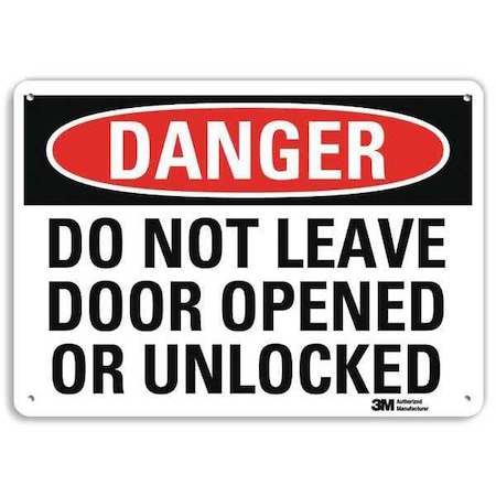 Lyle Danger Sign, 7 in H, 10 in W, Plastic, Vertical Rectangle, English, U3-1334-NP_10X7 U3-1334-NP_10X7