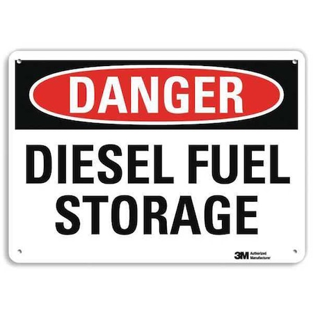 Lyle Danger Sign, 4 Hole Mount, 10in W x 7in H, U3-1299-RA_10X7 U3-1299-RA_10X7