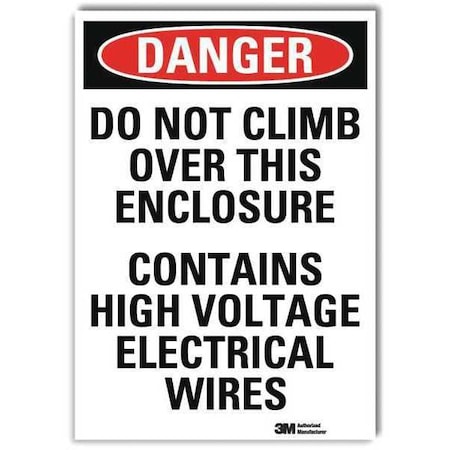 Lyle Danger Sign, Slf-Adhesv Mount, 10inWx14inH, U3-1306-RD_10X14 U3-1306-RD_10X14