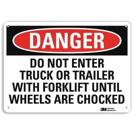 Lyle Danger Sign, 10" W, 7" H, 0.040" Thickness, U3-1323-NA_10x7 U3-1323-NA_10x7