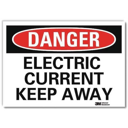 Lyle Danger Sign, Self-Adhesv Mount, 7inWx5inH, U3-1392-RD_7X5 U3-1392-RD_7X5