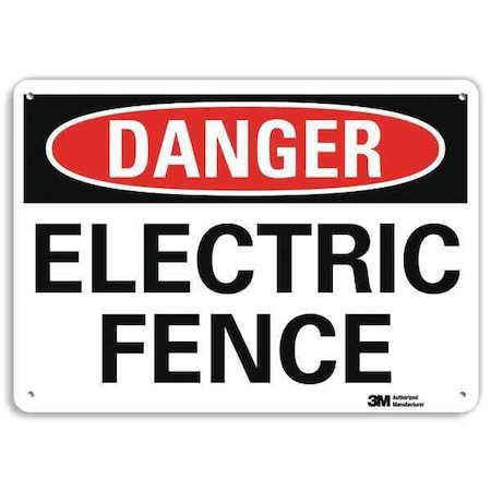 Lyle Plastic Danger Sign, 4 Holes, 14"x10", U3-1393-NP_14X10 U3-1393-NP_14X10