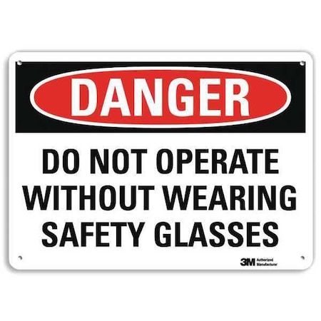 Lyle Danger Sign, 4 Hole Mount, 14inWx10inH, U3-1350-RA_14X10 U3-1350-RA_14X10