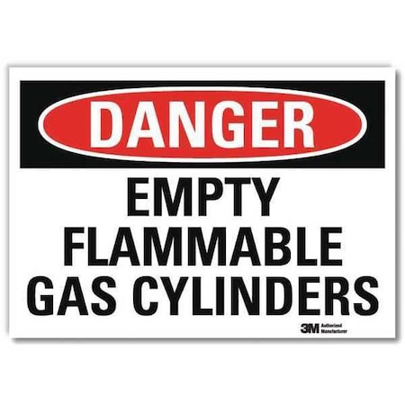 Lyle Danger Sign, 7 in H, 10 in W, Vertical Rectangle, English, U3-1423-RD_10X7 U3-1423-RD_10X7
