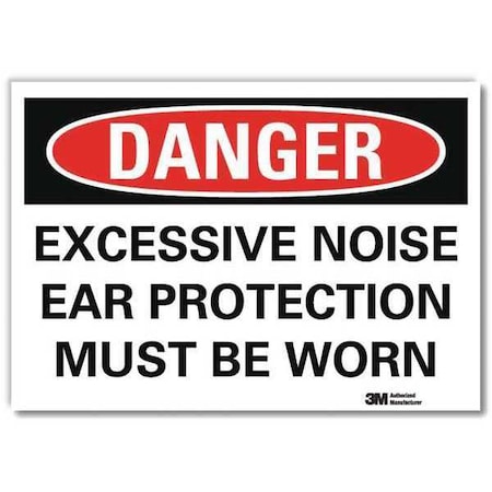 Lyle Danger Sign, Self-Adhesv Mount, 10inWx7inH, U3-1430-RD_10X7 U3-1430-RD_10X7