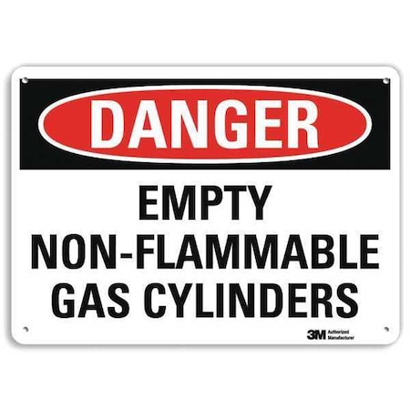 Lyle Danger Sign, 4 Hole Mount, 10in W x 7in H, U3-1422-RA_10X7 U3-1422-RA_10X7