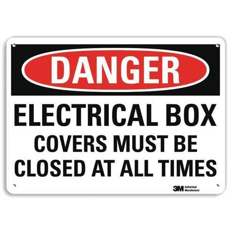 Lyle Danger Sign, 4 Hole Mount, 14inWx10inH, U3-1400-RA_14X10 U3-1400-RA_14X10