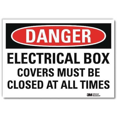 Lyle Danger Sign, Slf-Adhesv Mount, 14inWx10inH, U3-1400-RD_14X10 U3-1400-RD_14X10