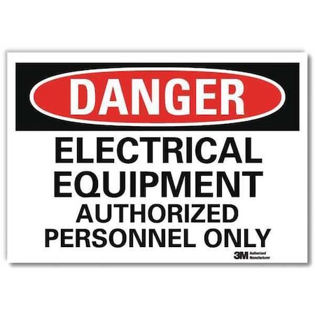 Lyle Danger Sign, Slf-Adhesv Mount, 14inWx10inH, U3-1401-RD_14X10 U3-1401-RD_14X10