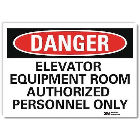 Lyle Danger Sign, 10 in H, 14 in W, Reflective Sheeting, Horizontal Rectangle, English, U3-1416-RD_14X10 U3-1416-RD_14X10