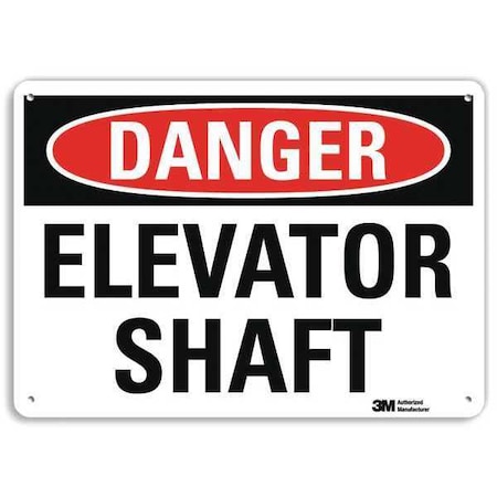 Lyle Danger Sign, 4 Hole Mount, 10in W x 7in H, U3-1418-RA_10X7 U3-1418-RA_10X7