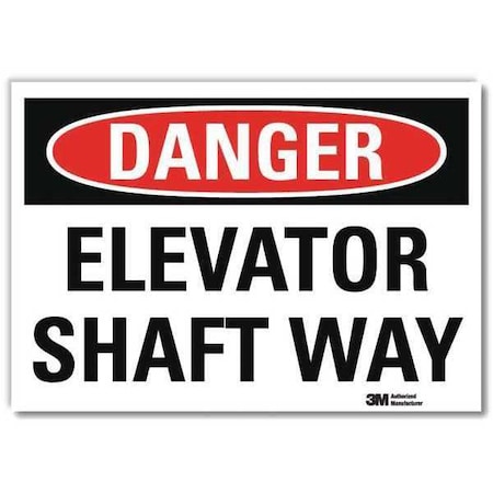 Lyle Danger Sign, 10 in H, 14 in W, Reflective Sheeting, Horizontal Rectangle, English, U3-1420-RD_14X10 U3-1420-RD_14X10