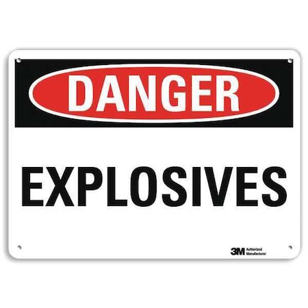 Lyle Danger Sign, 10 in H, 14 in W, Vertical Rectangle, English, U3-1436-RA_14X10 U3-1436-RA_14X10