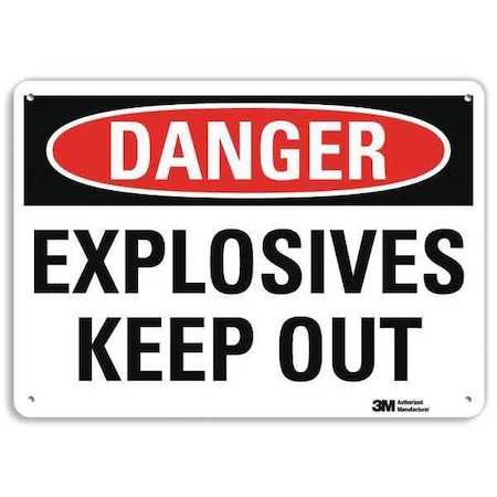 Lyle Danger Sign, 7 in H, 10 in W, Plastic, Vertical Rectangle, English, U3-1439-NP_10X7 U3-1439-NP_10X7