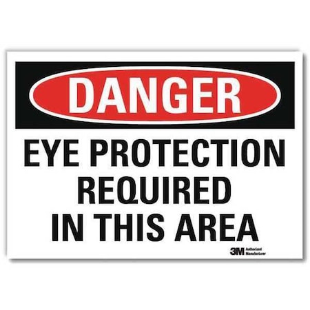 Lyle Danger Sign, Self-Adhesv Mount, 7inWx5inH, U3-1450-RD_7X5 U3-1450-RD_7X5