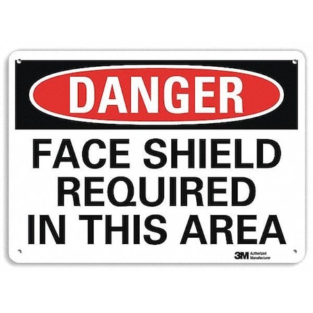 Lyle Plastic Danger Sign, 4 Holes, 10"x7", U3-1456-NP_10X7 U3-1456-NP_10X7