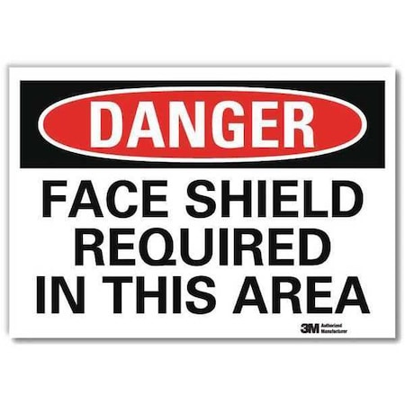 Lyle Danger Sign, Slf-Adhesv Mount, 14inWx10inH, U3-1456-RD_14X10 U3-1456-RD_14X10