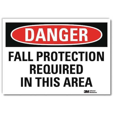 Lyle Danger Sign, Slf-Adhesv Mount, 14inWx10inH, U3-1462-RD_14X10 U3-1462-RD_14X10