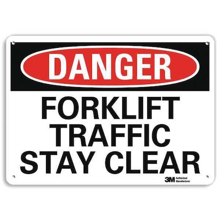 Lyle Danger Sign, 7 in H, 10 in W, Plastic, Vertical Rectangle, English, U3-1515-NP_10X7 U3-1515-NP_10X7
