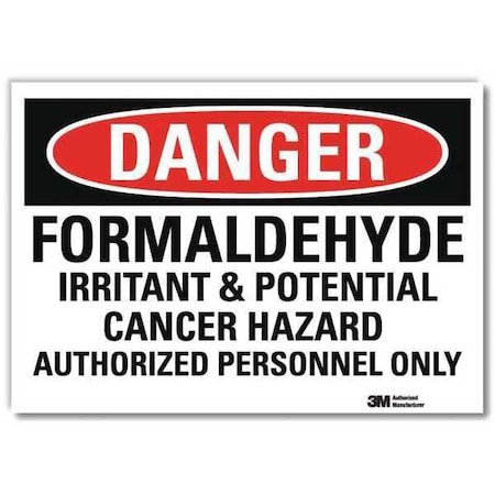 Lyle Danger Sign, 10 in H, 14 in W, Horizontal Rectangle, English, U3-1517-RD_14X10 U3-1517-RD_14X10