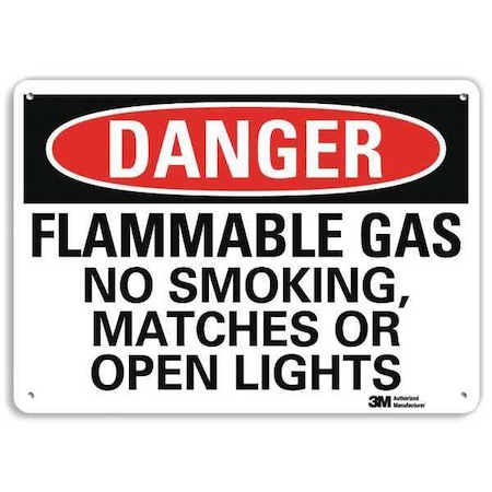 Lyle Danger Sign, 10" H, 14 in W, Plastic, Horizontal Rectangle, English, U3-1479-NP_14X10 U3-1479-NP_14X10