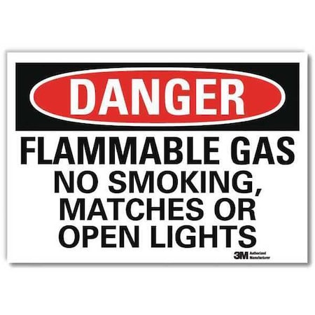 Lyle Danger Sign, 7" H, 10" W, Reflective Sheeting, Vertical Rectangle, English, U3-1479-RD_10X7 U3-1479-RD_10X7