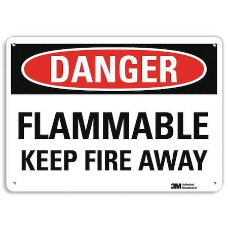 Lyle Danger Sign, 10 in H, 14 in W, Plastic, Horizontal Rectangle, English, U3-1481-NP_14X10 U3-1481-NP_14X10