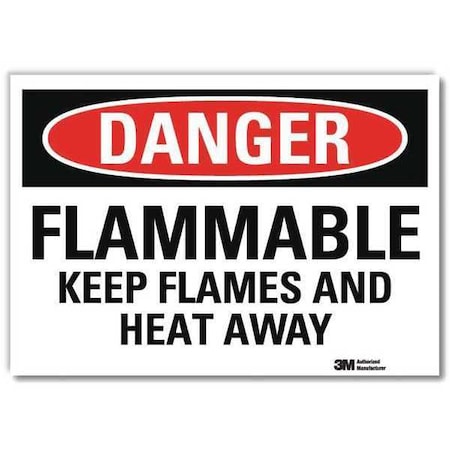 Lyle Danger Sign, 10 in H, 14 in W, Horizontal Rectangle, English, U3-1482-RD_14X10 U3-1482-RD_14X10