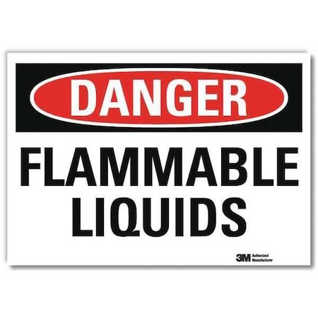 Lyle Danger Sign, 5 in H, 7 in W, Horizontal Rectangle, English, U3-1484-RD_7X5 U3-1484-RD_7X5