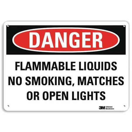 Lyle Danger Sign, 7" H, 10" W, Plastic, Vertical Rectangle, English, U3-1486-NP_10X7 U3-1486-NP_10X7