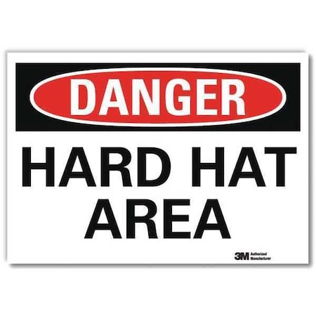 Lyle Danger Sign, Self-Adhesv Mount, 7inWx5inH, U3-1548-RD_7X5 U3-1548-RD_7X5