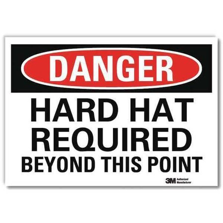 Lyle Danger Sign, Self-Adhesv Mount, 10inWx7inH, U3-1555-RD_10X7 U3-1555-RD_10X7