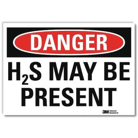 Lyle Danger Sign, 10 in H, 14 in W, Horizontal Rectangle, English, U3-1541-RD_14X10 U3-1541-RD_14X10