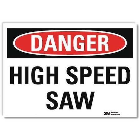 Lyle Danger Sign, 7 in Height, 10 in Width, Reflective Sheeting, Vertical Rectangle, English U3-1599-RD_10X7