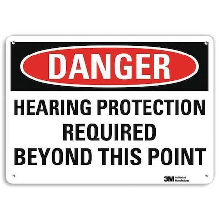 Lyle Danger Sign, 14" W, 10" H, 0.040" Thickness, U3-1587-NA_14x10 U3-1587-NA_14x10